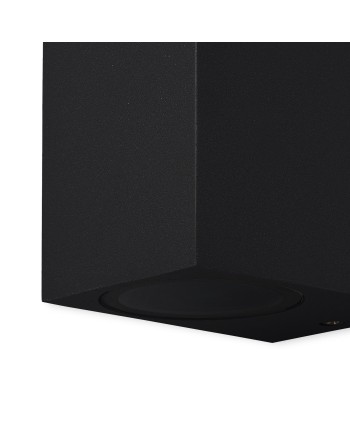 KANDANCHU * APLIQUE EXTERIOR CUAD. 1L*GU10 NEGRO
